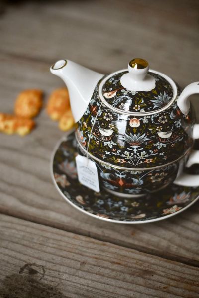 Hovedbilde Sort - Tekanne + Kopp