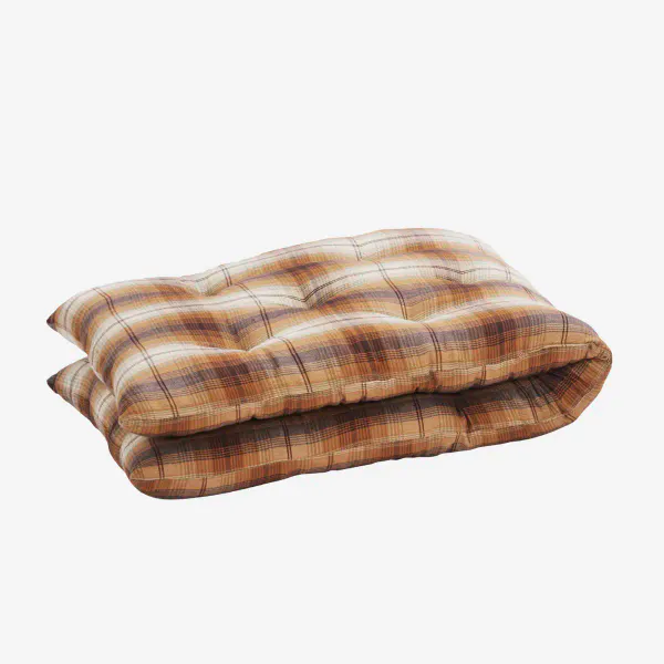 Hovedbilde Oransje/Brun- rutet Madrass