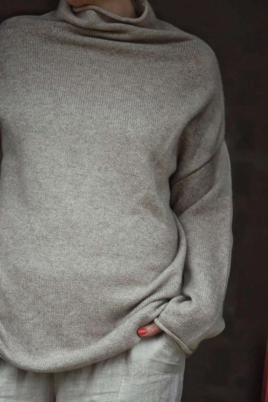 Beige - Kashmir Genser 
