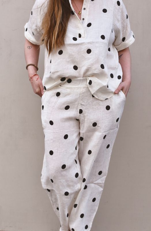Dot - Melina Barrel Lin Bukse