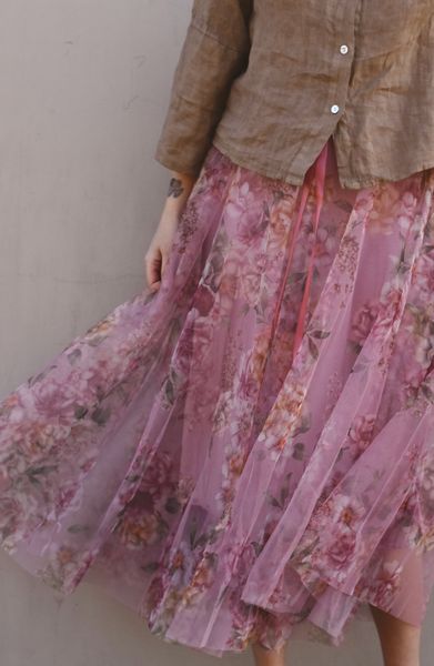 Hovedbilde Rosa - Flower Tyllskjørt