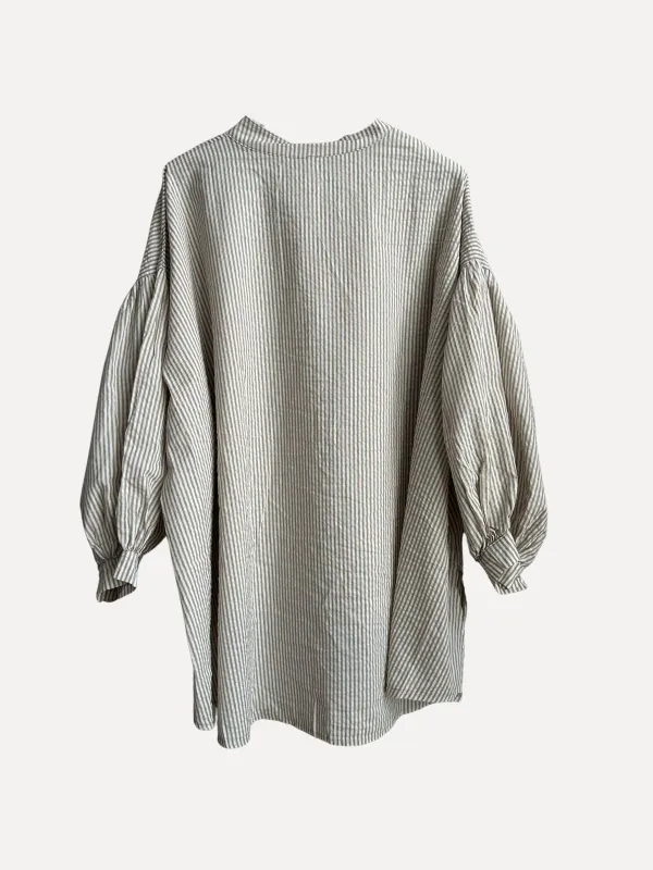 Beige - Alba Bomulls Skjorte