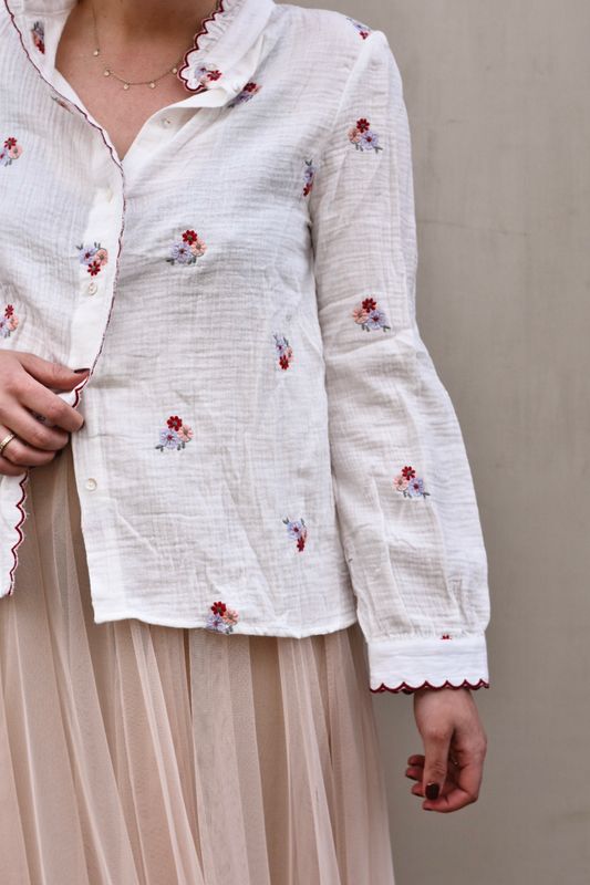 Hvit - Kelly Bluse