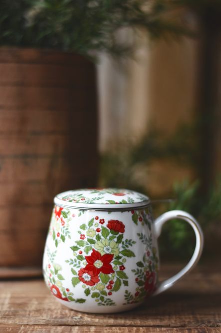 Hovedbilde Juleblomster - Krus m lokk og ...