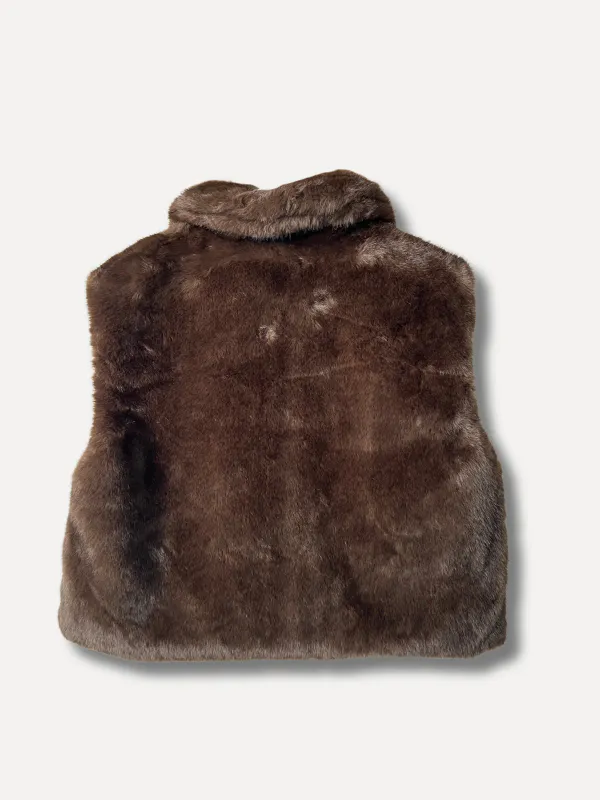 Brun - Billi Fuskepels Vest