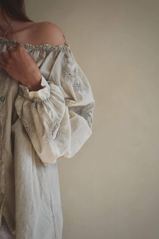 Beige - Patty Bluse