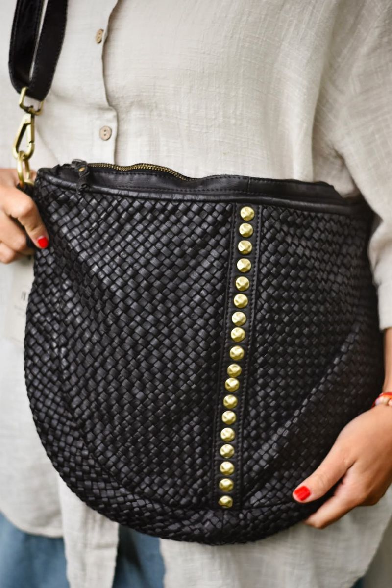 Sort - Jette Stor Skinnveske