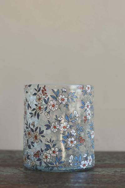 Hovedbilde Blå retro Krakelert Stort ...