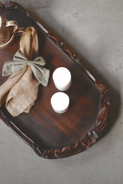 Hovedbilde Ovalt brett med utskjæringer