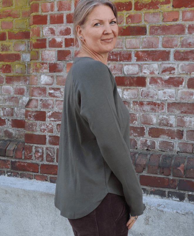 Grønn - Gabrielle Bomulls Genser