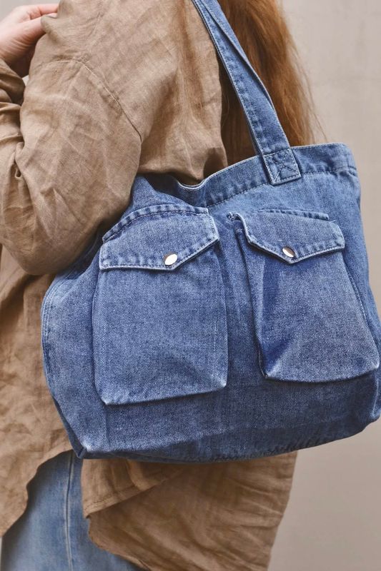 Lys denim - Halle Veske