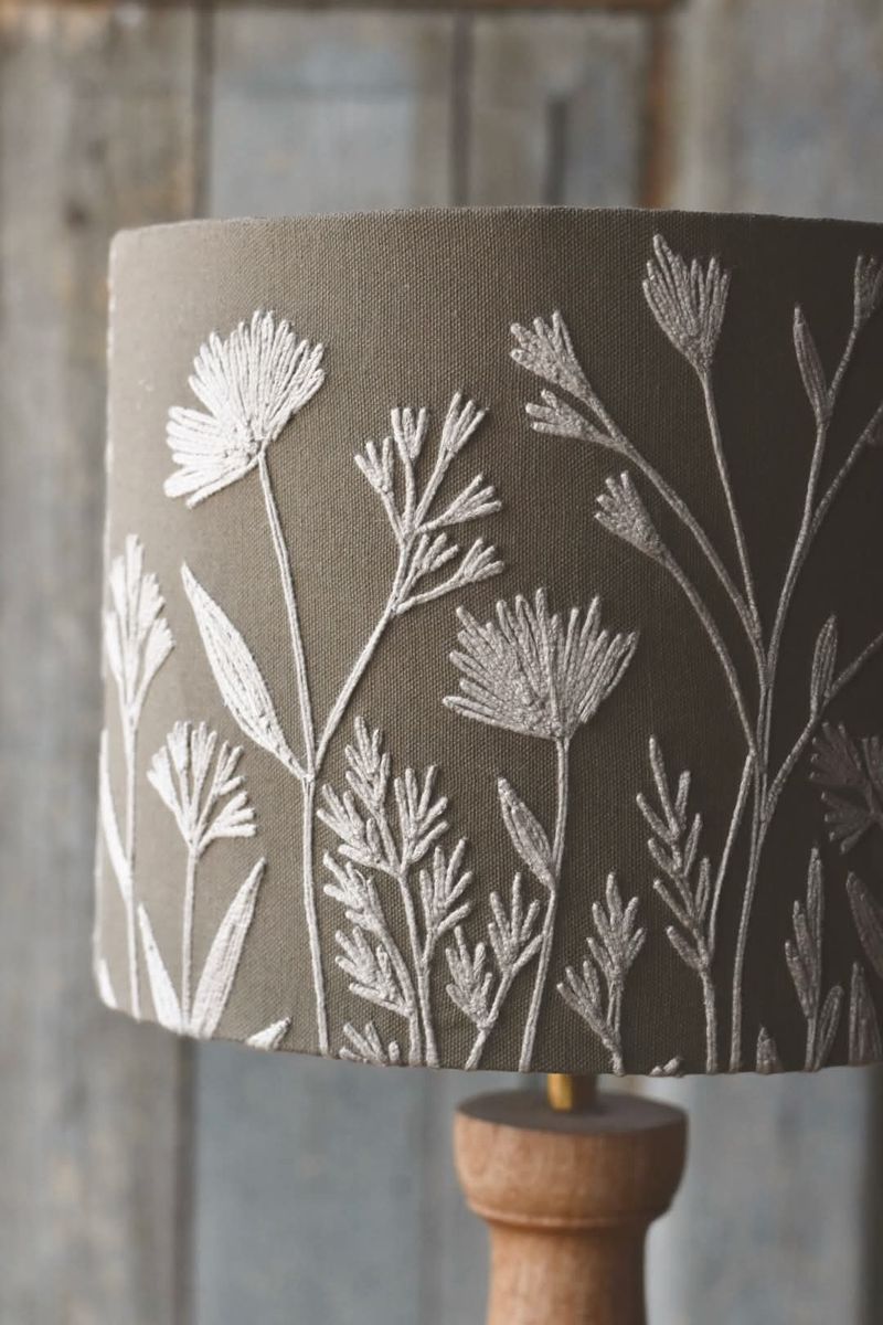 Olivengrønn - lampeskjerm