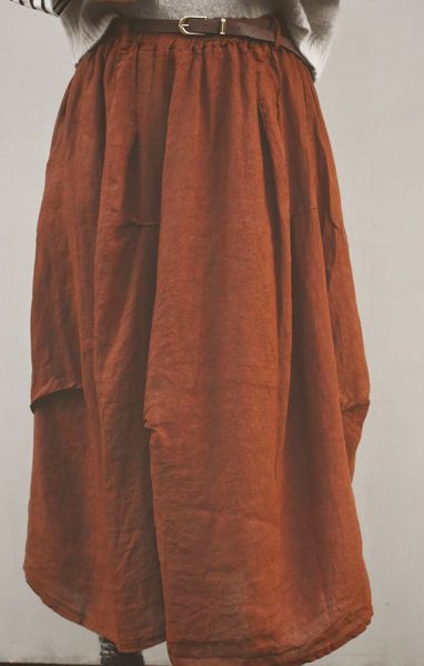 Hovedbilde Tobacco - LULU LINEN SKIRT