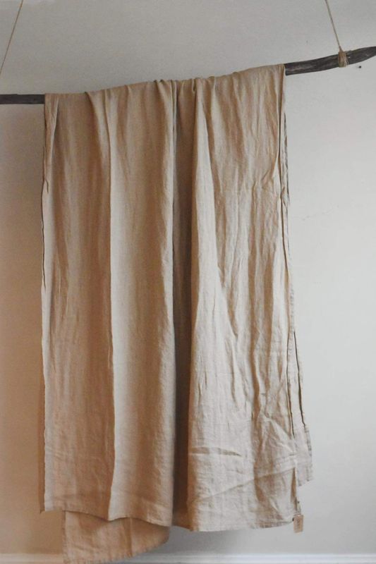 Nougat - Vasket lin Duk 140x240 cm