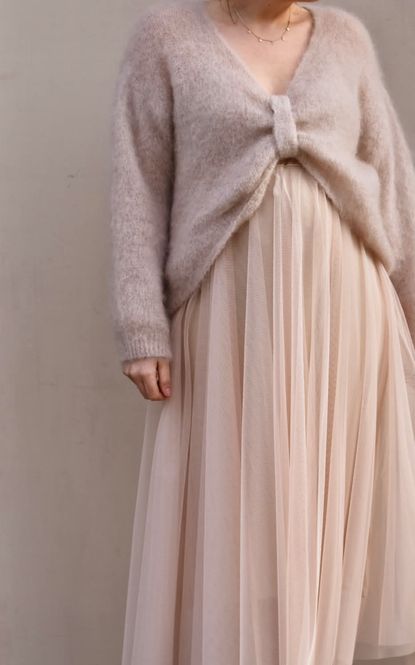 Hovedbilde Beige - Mohair Sløyfe Genser