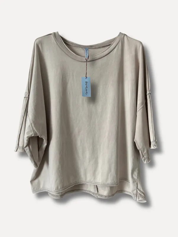 Beige - Surf T-skjorte