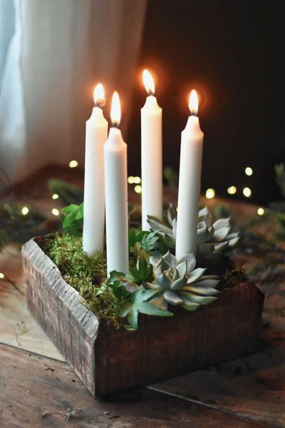 Hovedbilde Adventsstake i tre 19x19x8,5 ...