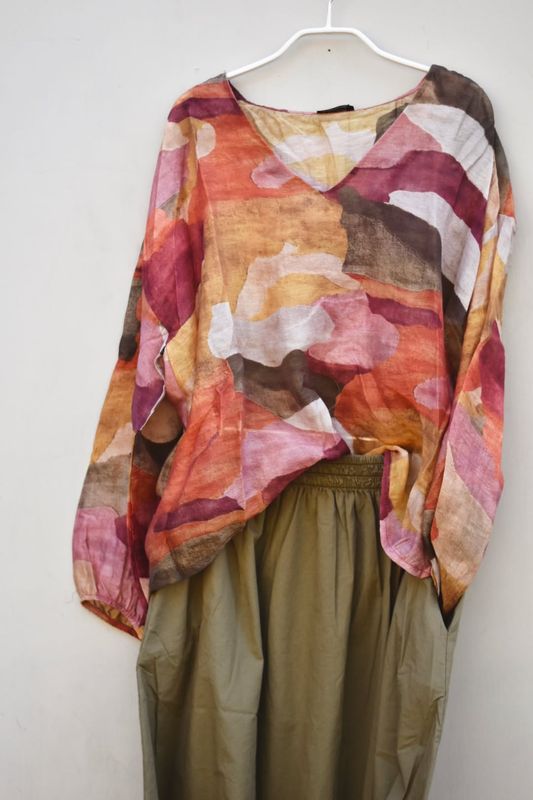 Burnt wine - Zella Lyocell Bluse