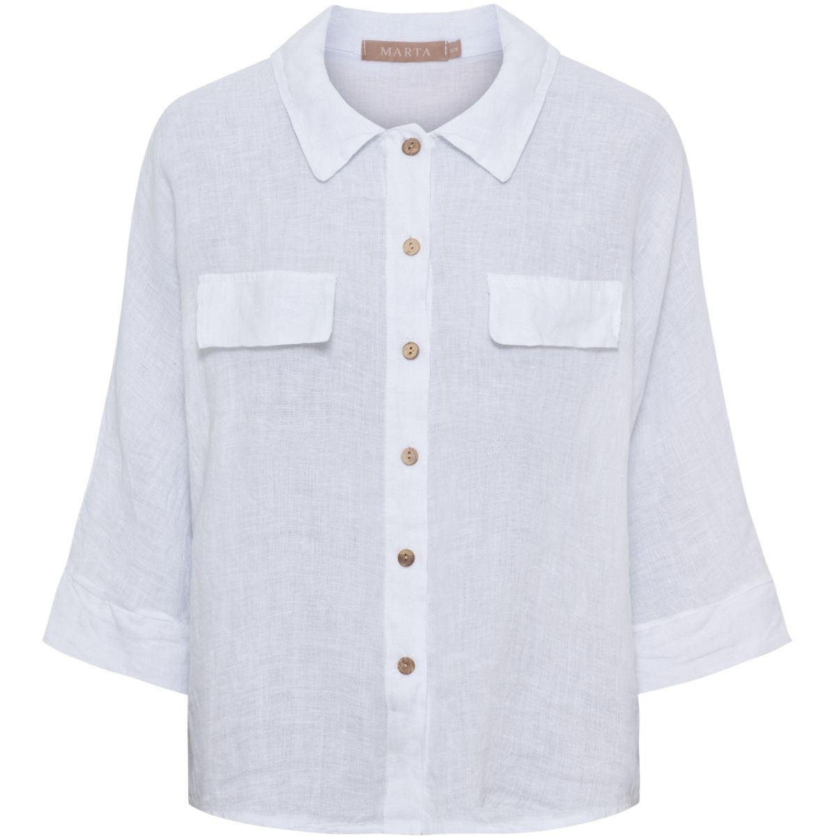 Hvit - Malisa Lin Skjorte