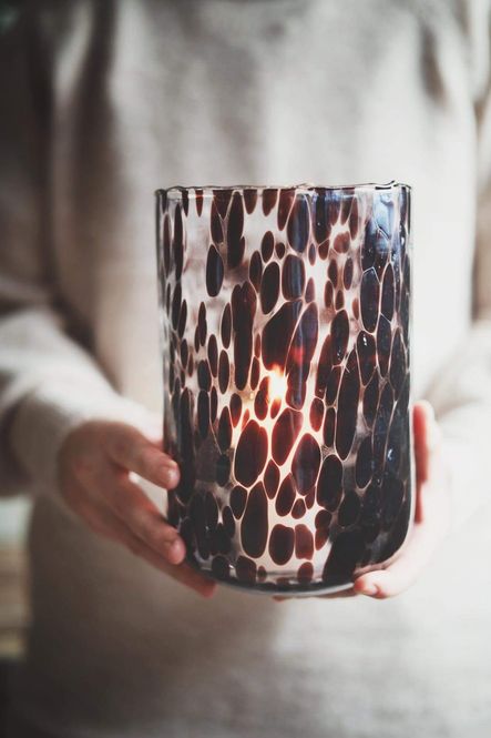 Hovedbilde Lilla/brun - Munnblåst ...