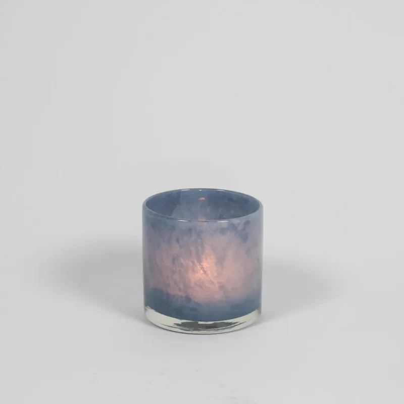 Blå - Nilla Lysglass 10 cm 