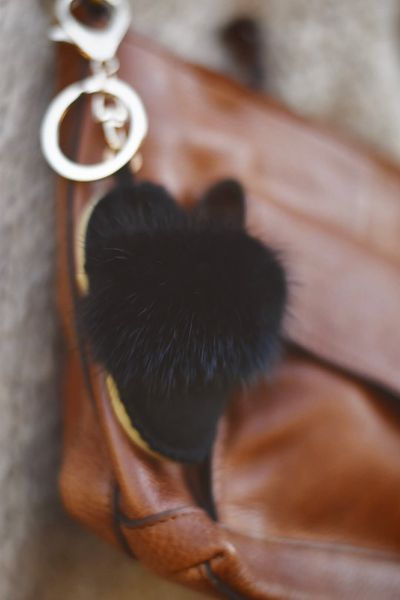 Hovedbilde Sort - Tøffel Veskepynt