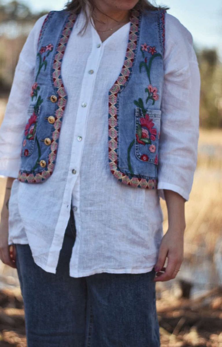 Jeans - Shelly Broderi Vest