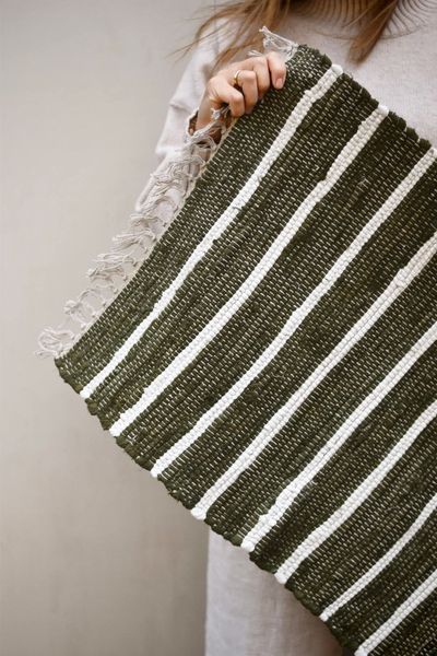 Hovedbilde Mørk grønn - Bomull Dørmatte