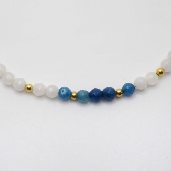 Hovedbilde Hvit/blå - Madeleine armbånd