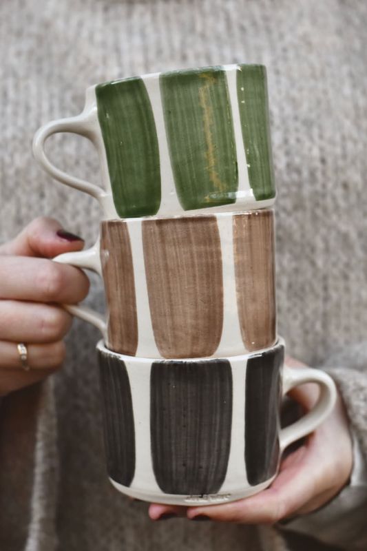 Savanna Dark green - Latte Krus