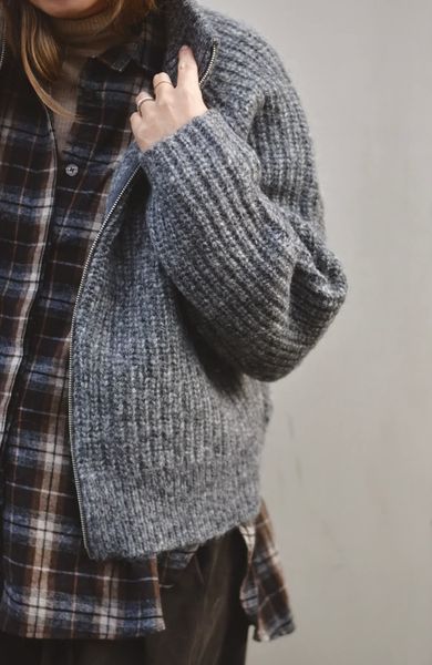 Hovedbilde Grå - Slfanjuli Alpakka Zip ...