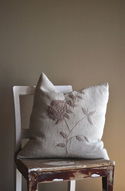 Hovedbilde Natural Snow Rose - Brodert ...