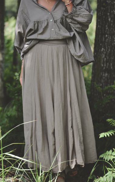 Hovedbilde Taupe - Boheme Bomulls Bluse