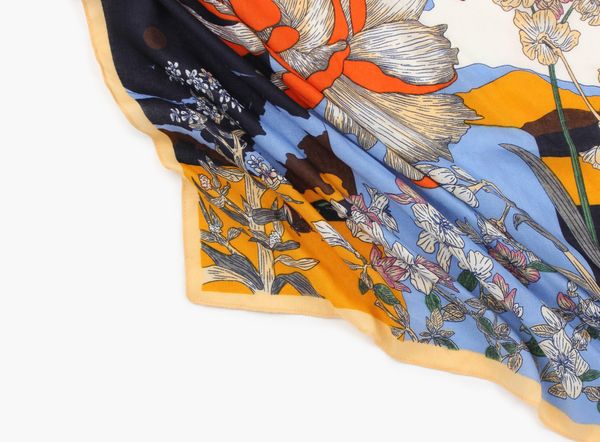 Hovedbilde Blå - Herringbone Skjerf