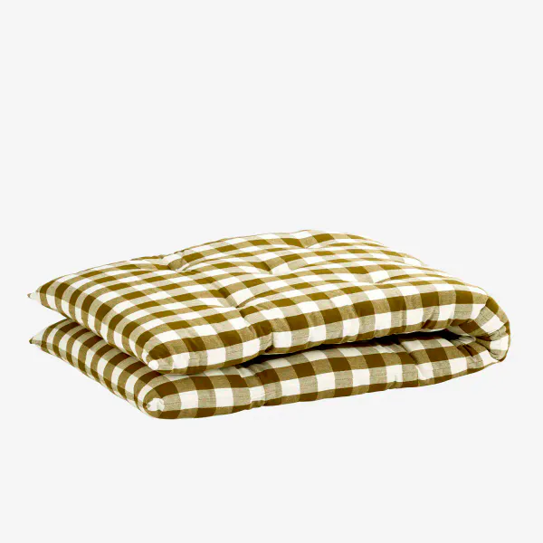 Hovedbilde Sennepsgul/hvit - rutet ...