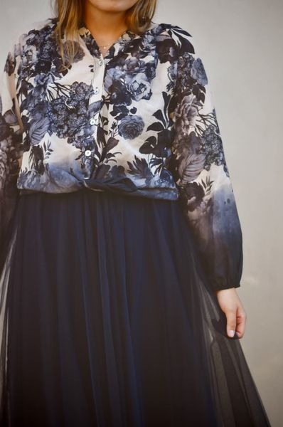 Hovedbilde Marineblå - Sky Viskosebluse