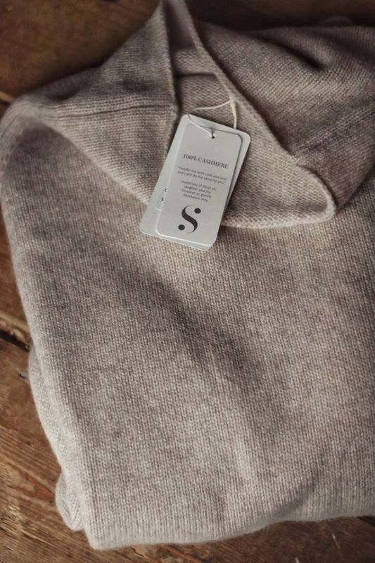 Beige - Kashmir Genser 